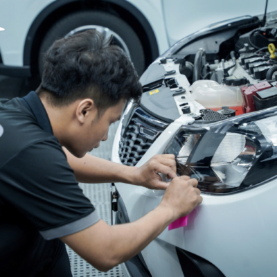 Thi công dán PPF bảo vệ lớp sơn xe