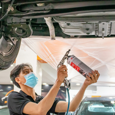 Thi công phủ gầm xe ô tô tại PROAUTO.VN 