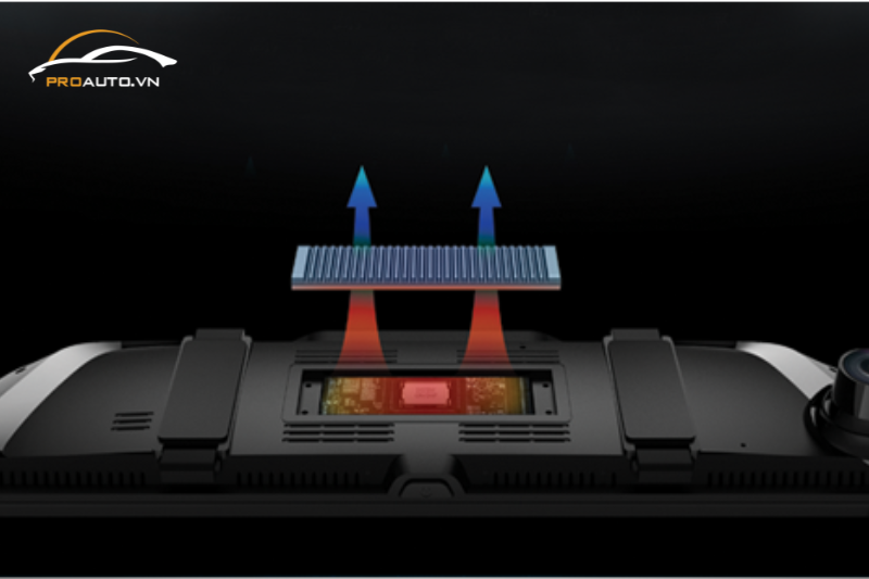 Thiết bị tỏa nhiệt trên camera hành trình Vietmap P2
