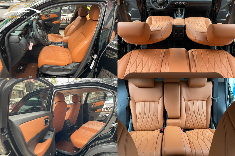 Xe Honda HRV bọc da màu nâu