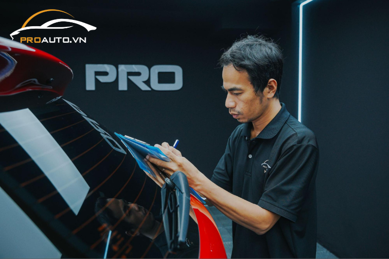 Xế yêu của bạn sẽ được kiểm tra KCS sau khi hoàn thành quy trình dán phim 3M