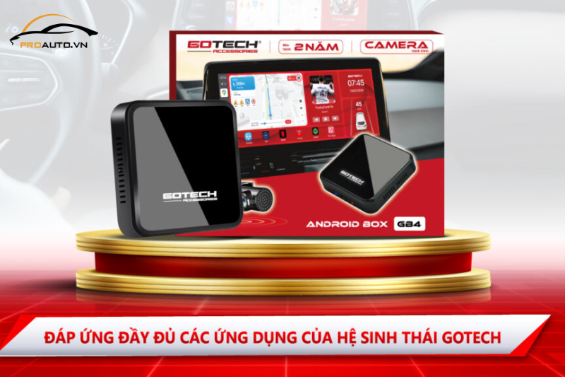 Android Box Gotech GB4 đáp ứng đầy đủ các ứng dụng của hệ sinh thái Gotech