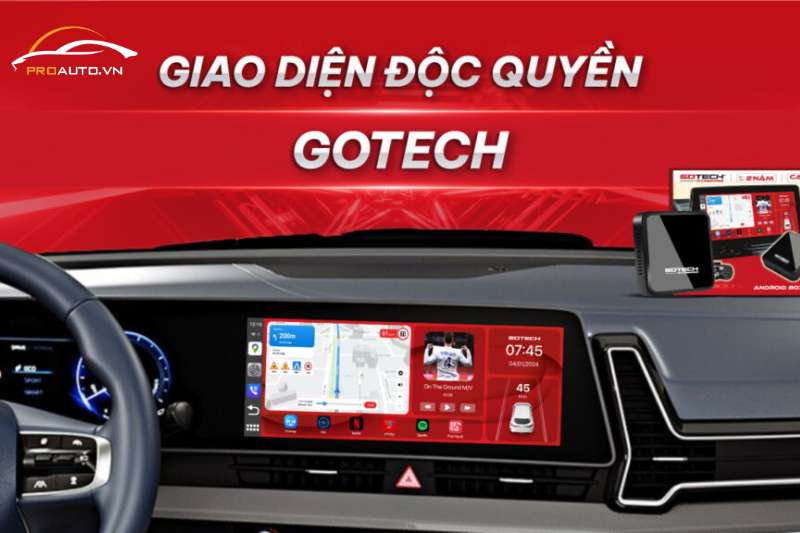 Android Box Gotech GB4 sở hữu giao diện độc quyền