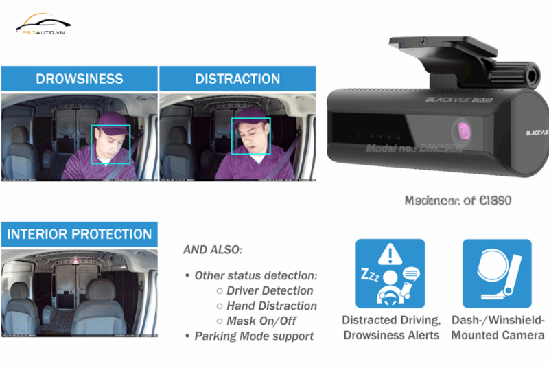 Camera hành trình Blackvue hỗ trợ công nghệ AI giám sát người lái