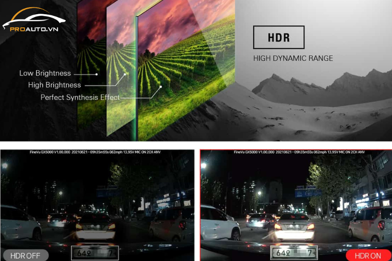 Camera hành trình Hàn Quốc Finevu tích hợp cảm biến va chạm & GPS
