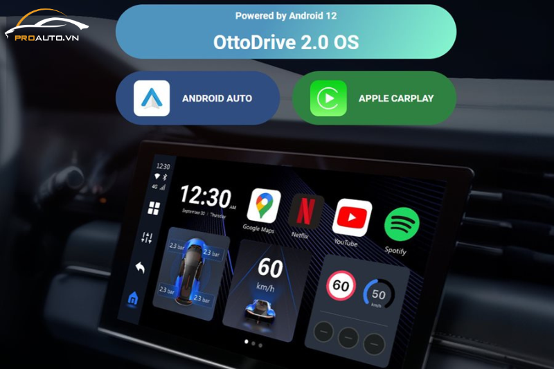 Android Box OTTOAIBOX P3SE giao diện thân thiện với Otto Drive 2.0