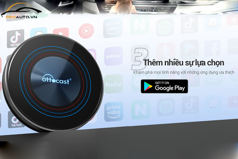 Đa dạng ứng dụng ưa thích trên OttoAibox i3 BMW CarPlay AI Box