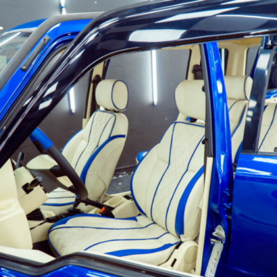 Độ limousine với hạng mục bọc da ghế Mitsubishi Xpander