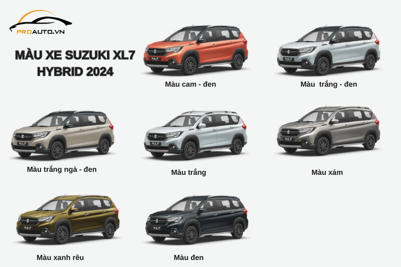 Dòng xe Suzuki XL7 Hybrid 2024 có mấy phiên bản?