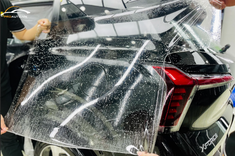 Hình ảnh thi công dán PPF film 3M chính hãng