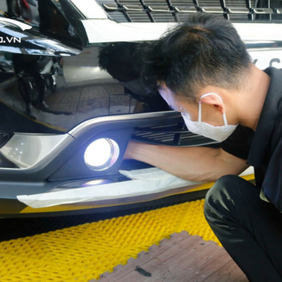 Lắp đèn Aozoom cho xe Kia Carnival