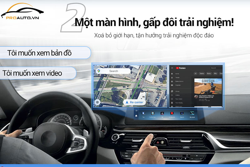 OttoAibox i3 BMW CarPlay AI Box vượt trội tính năng chia đôi màn hình