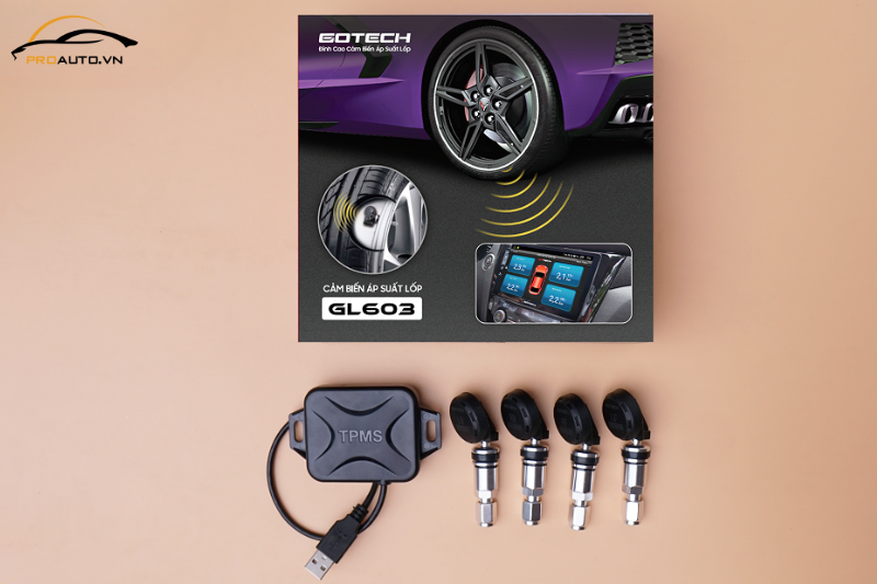 Pin bền lâu có trong cảm biến áp suất lốp GOTECH