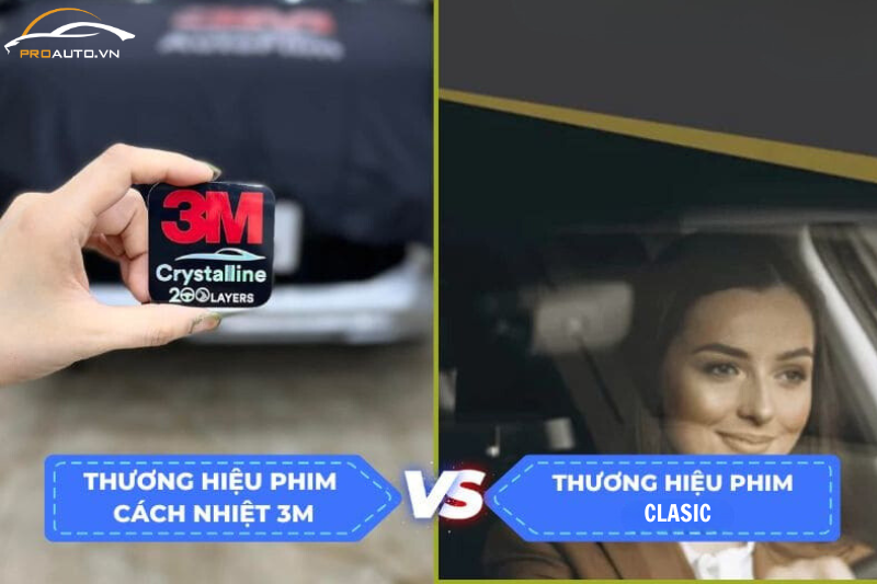So sánh ưu điểm phim cách nhiệt 3M và Classic