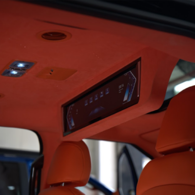 Bọc da ghế xe Volvo EC40 vị trí trần xe