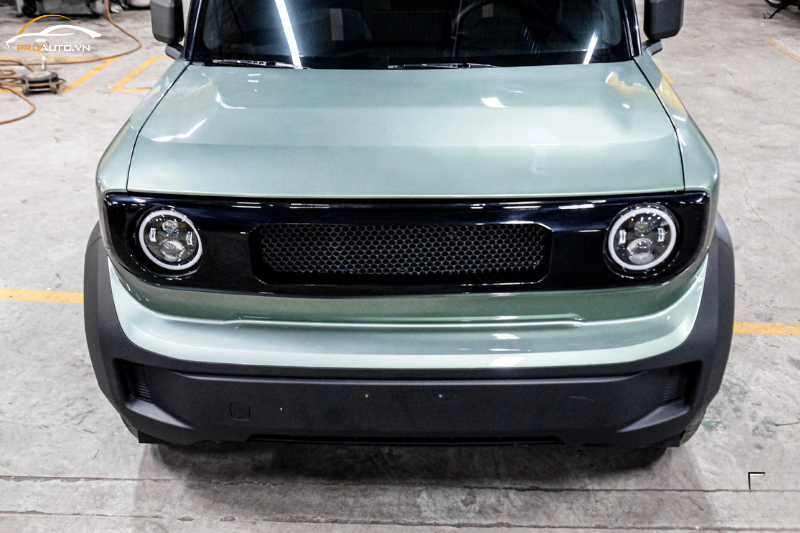 Độ mặt calang cho xe Vinfast VF3 - Mẫu lưới tổ ong