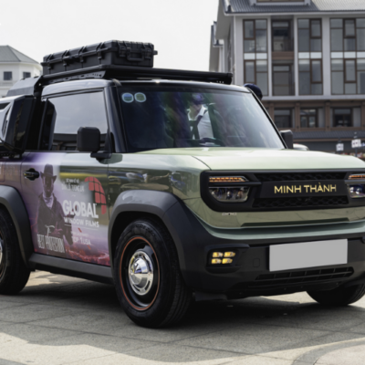 Độ mặt calang cho xe Vinfast VF3 - Mẫu chữ nổi