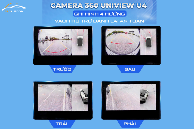 Camera 360 UNIVIEW U4 ZIN 100% dành riêng cho VF3
