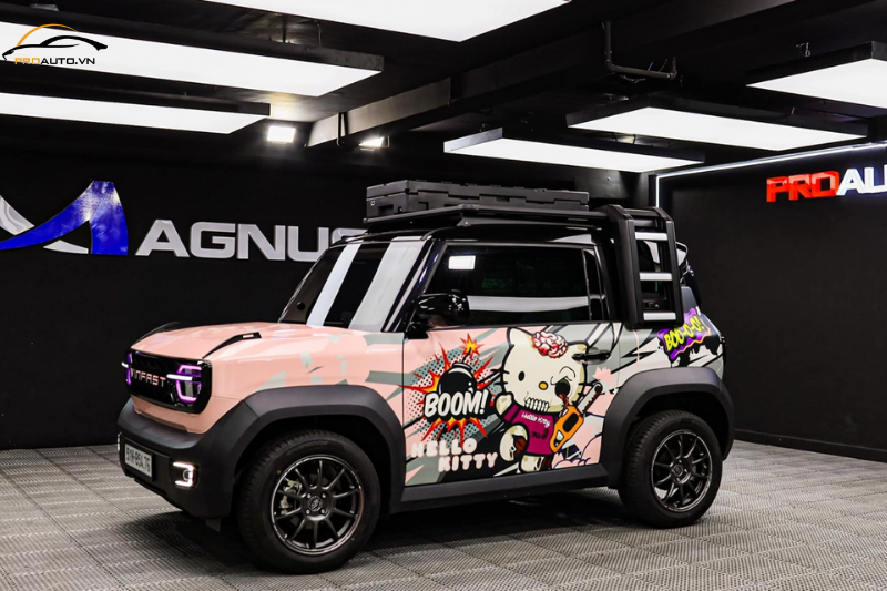 Độ cầu thang cho VF3 - Mẫu thang hông Defender hot nhất