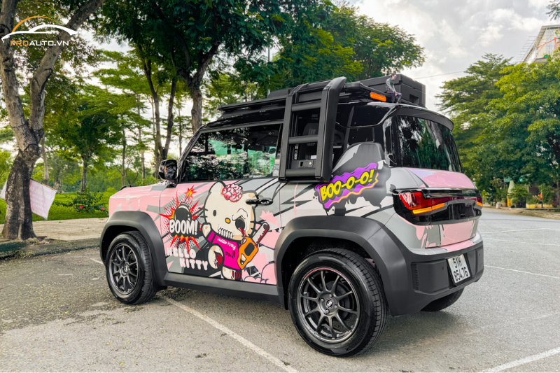 Độ cầu thang cho VF3 với công nghệ khóa gấp gọn tiện lợi, chắc chắn