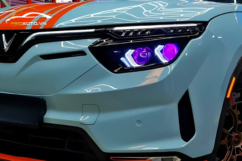 Độ đèn xe Vinfast VF8