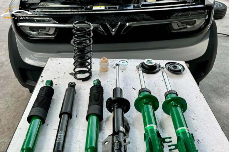 Độ phuộc cho Vinfast VF3 - Giải pháp giảm xóc và tăng ổn định