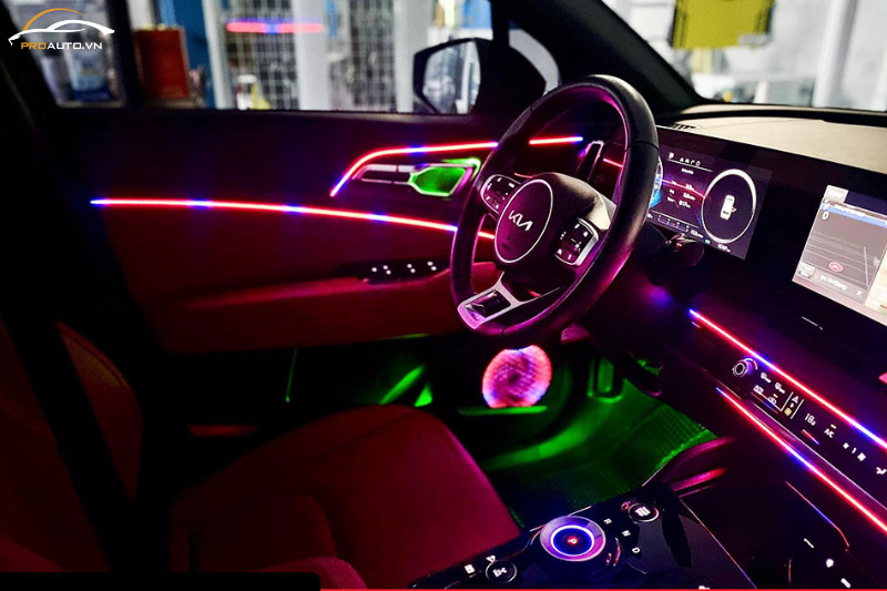 Độ viền led nội thất xe KIA Sportage 2025
