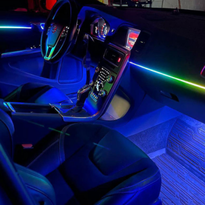 Độ viền led nội thất xe Volvo EC40