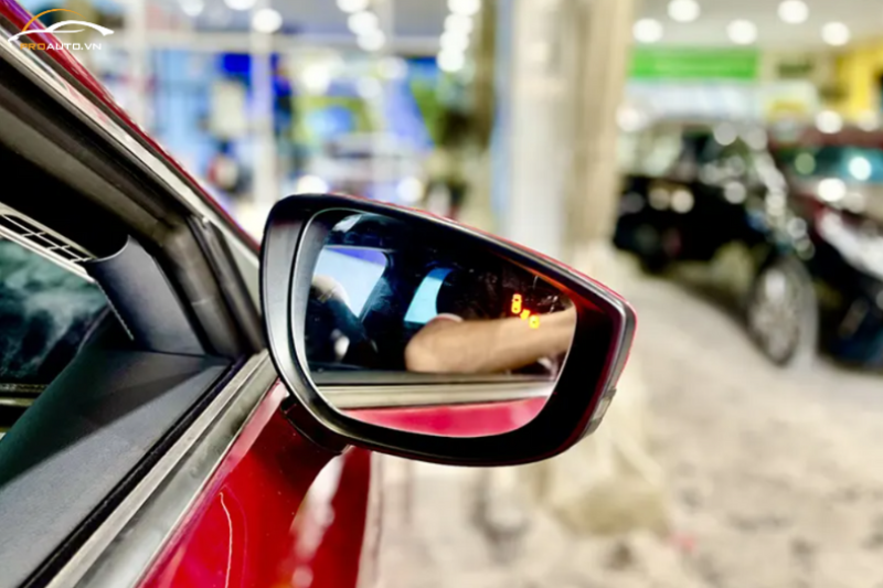 Gập gương điện cho Vinfast VF3 cảnh báo điểm mù
