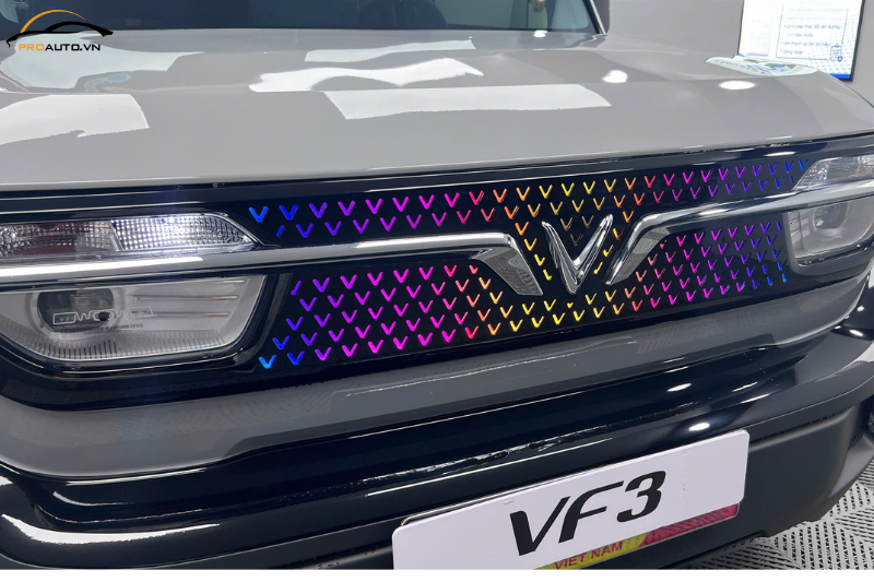 Hình ảnh độ mặt calang đèn led cho xe Vinfast VF3 tại PROAUTO