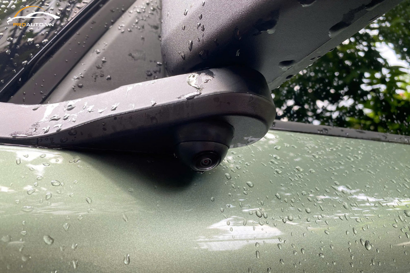 Lắp camera 360 độ cho VF3 vị trí gương xe