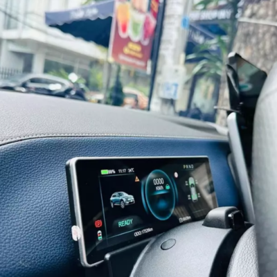 Màn hình Cluster VF3 cho phép theo dõi tình trạng xe