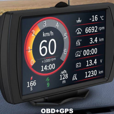 Màn hình HUD cho xe VF3 kết nối OBD2 và GPS