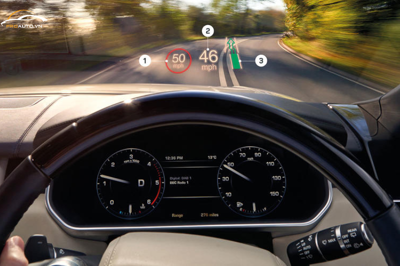 Màn hình HUD - Công nghệ hiển thị thông tin trên kính lái