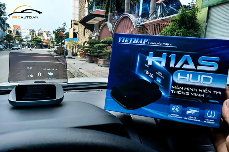 Màn hình HUD H1AS - Công nghệ cảnh báo trực tuyến