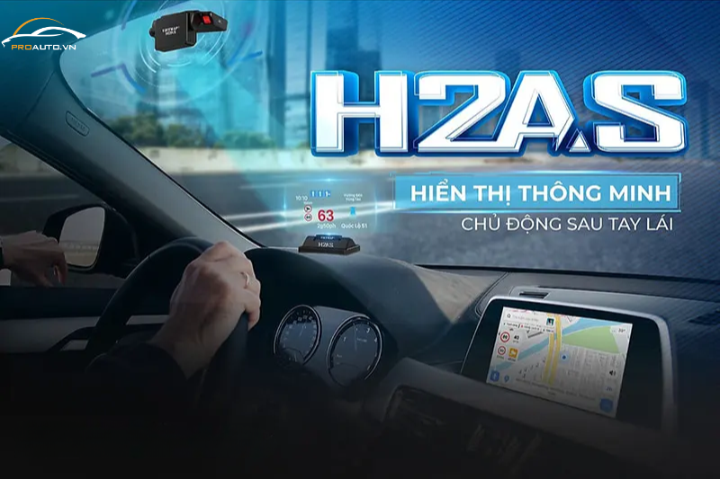 Màn hình HUD H2AS - Thiết kế thông minh hiện đại