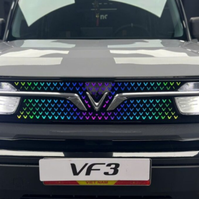 Độ mặt calang cho xe Vinfast VF3 - Mẫu đèn led