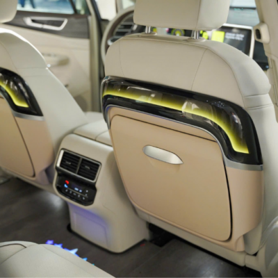 Thi công lắp đặt bàn xếp Custin có ánh sáng led xung quanh tại PROAUTO.VN