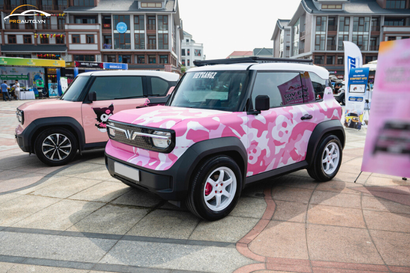 Độ mặt calang cho xe Vinfast VF3 - Mẫu cánh chim