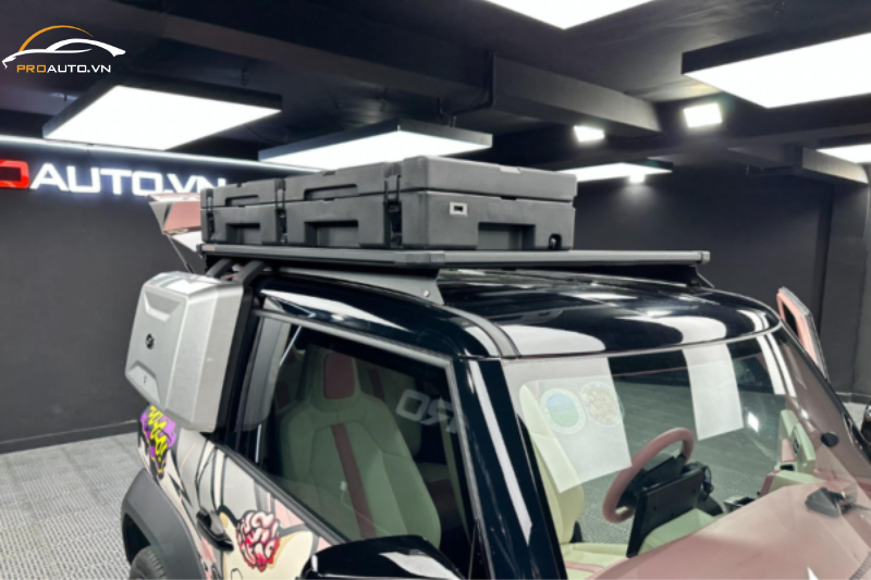 Thùng trên baga Nhôm Cantech VF3 – Phụ kiện đồ chơi xe Vinfast VF3