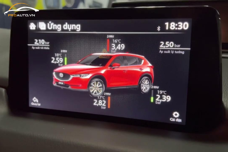 Cảm biến áp suất lốp - Phụ kiện đồ chơi xe Mazda CX5 2025