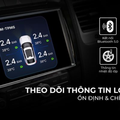 Cảm biến áp suất lốp Vietmap BT10 tích hợp màn hình DVD