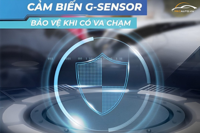 Cảm biến G-Sensor trên camera hành trình X5 TEYES