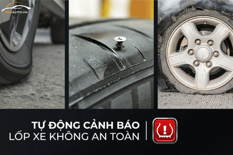 Công nghệ cảm biến áp suất lốp Vietmap BT10 cảnh báo lốp xe không an toàn