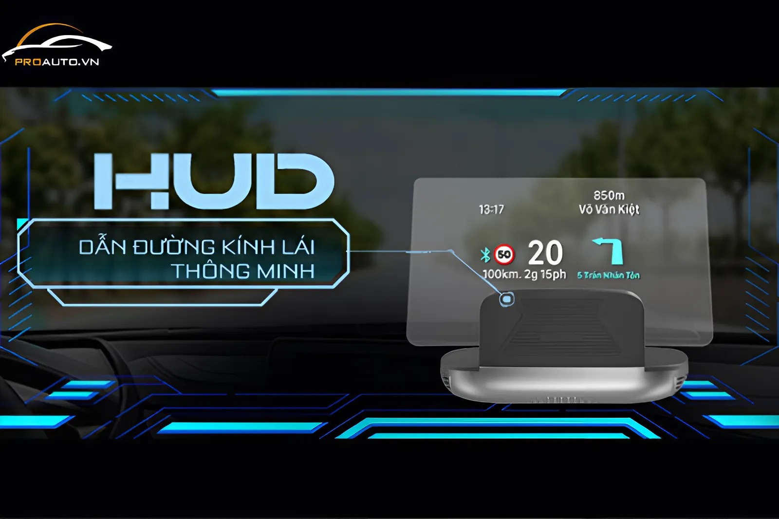 Công nghệ cảnh báo bằng giọng nói với Vietmap HUD H1AS