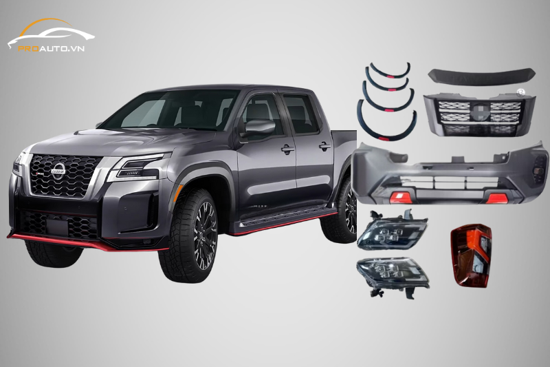 Độ body kit - Top 20 phụ kiện đồ chơi xe Nissan Navara 2025