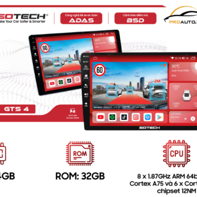 Giới thiệu về màn hình ô tô thông minh Gotech GTS4