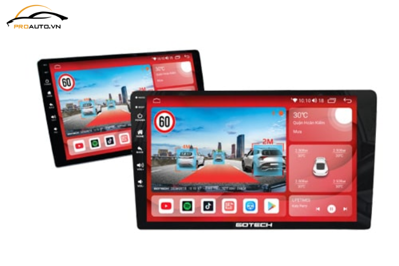 Gotech GTS4 cung cấp lộ trình và cảnh báo giao thông