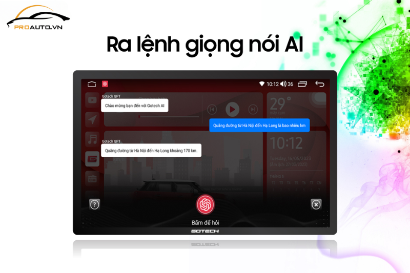 Gotech GTS4 thao tác nhanh chóng bằng giọng nói