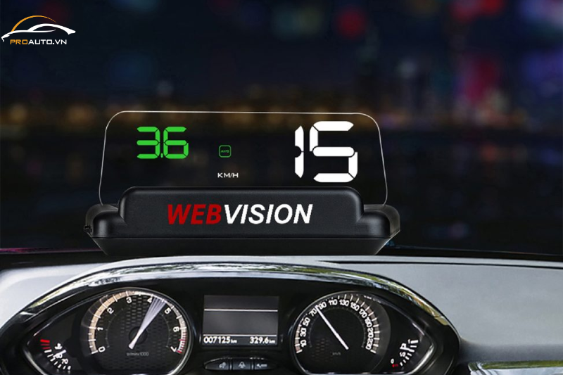 Màn hình HUD Webvision S600 kết nối OBD II